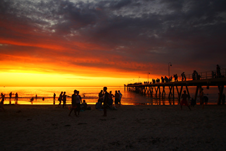 Night Falls on Adelaide